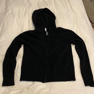 Aritzia Cashmere Zip Up Sweater